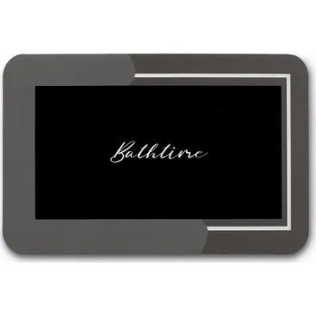 Koupelnová předložka Koupelnová předložka Tadar černá/šedá, protiskluzová, kaučuková 60x40 cm