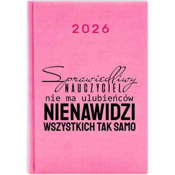 Kalendář Knižkový kalendář pro učitele 2026 A5, růžový