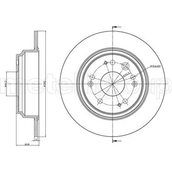 Brzdový kotouč Brzdový kotouč METELLI 23-1352C