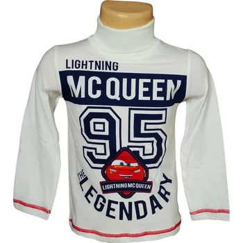 Chlapecké tričko Sun City Chlapecký rolák CARS krémový Krémová, Velikost: 104 104