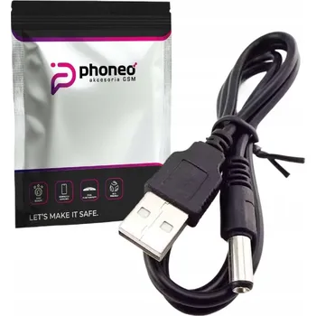 Napájecí kabel NAPÁJECÍ KABEL Phoneo USB NABÍJEČKA DC 5.5 / 2.1 mm 5V 100cm