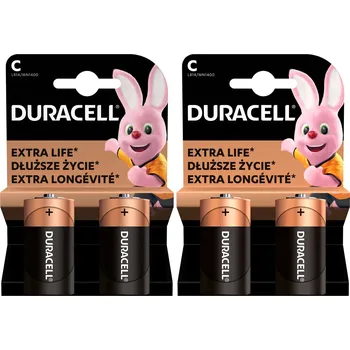 Článková baterie 2x Alkalická baterie C R14 1,5V Duracell