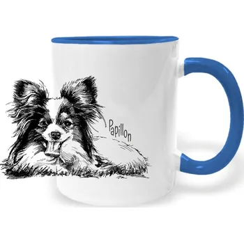 Hrnek - Papillon Barva: Modrá