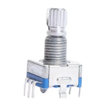 IP kamera OTOČNÝ ENKODÉR HALF PLUM 15MM S TLAČÍTKEM, 20 IMPULZŮ