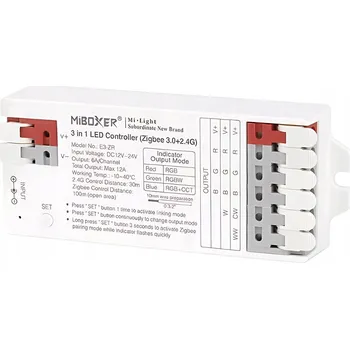 LED osvětlení LED RGBW+CCT ZigBee 3.0 ovladač / kontrolér + 2.4G