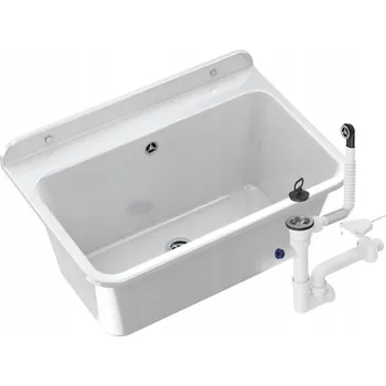 Granitový dřez Dřez Granitan KOMORA GOSPODARCZA BIAŁA polypropylen bílý