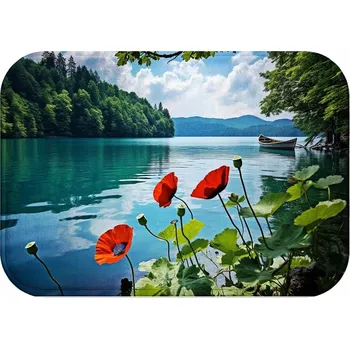 Koupelnová předložka KOUPELNOVÁ PŘEDLOŽKA MĚKKÁ 60X40 STYLOWA PRYSZNIC MATA ANTYPOŚLIZGOWA VZOR