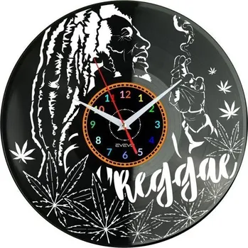 Hodiny Jamajka Bob Nástěnné Hodiny Vinylová Deska Moderní Dekorativní