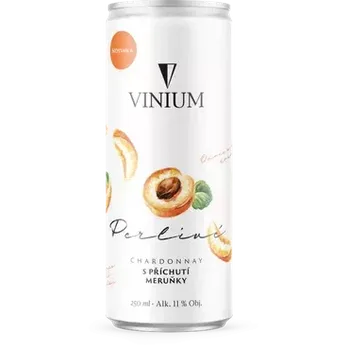 Limonáda Vinium Perlivé Chardonnay Meruňka plechovka 250 ml