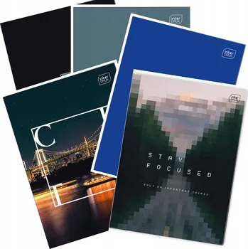 Sešit KOMPLET A4 60k/80k/96K čtvereček INTERDRUK 294098 x5ks různé Boys