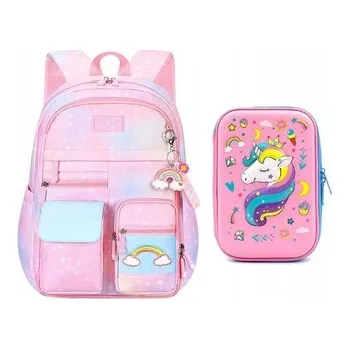 Školní batoh Vícekomorový Školní batoh MPMAX , vícebarevný