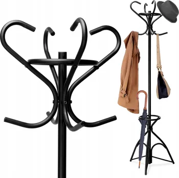 Věšák Stojací věšák kovový Gockowiak černý