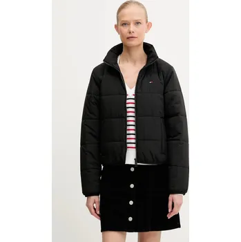 Bunda Tommy Jeans černá barva, zimní, DW0DW20958 99X, vel. XS
