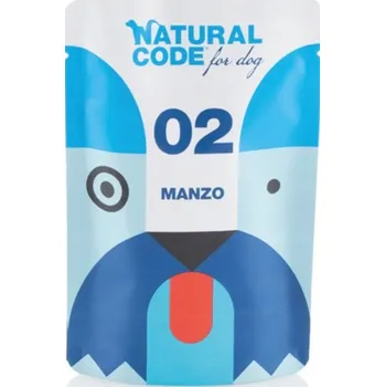 Krmivo pro psa Natural Code - 02 pro psy - HOVĚZÍ - 100g