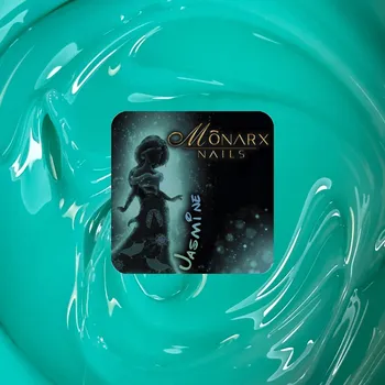 Lak na nehty Monarx Barevný gel na nehty Jasmine 30 ml (tyrkysový)