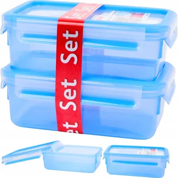 Dóza na potraviny 2X NÁDOBA NA POTRAVINY TEFAL DO MIKROVLNNÉ TROUBY, LEDNIČKY, MRAZÁKU, SADA 1L