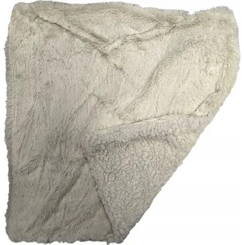 Povlak na dekorativní polštářek SMUKEE Dekorativní povlak na polštář se SHERPA materiálem 45 x 45 cm světle šedý 944