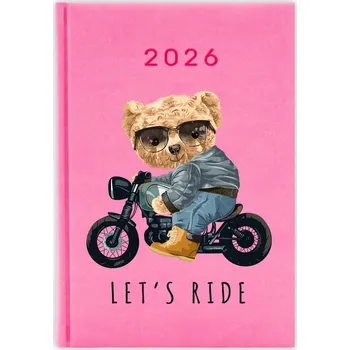 Kalendář Knižkový kalendář pro učitele 2026 A5, růžový