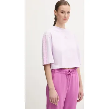 Bavlněné tričko adidas Essentials JE1205 fialová 04X, vel. L