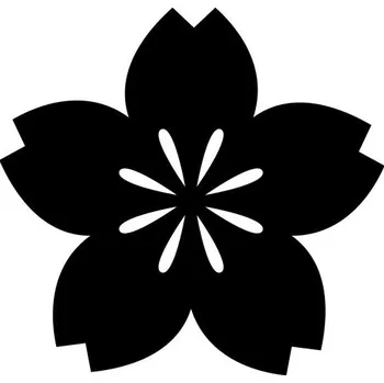 Samolepící dekorace Samolepka na stěnu květina 14x15cm