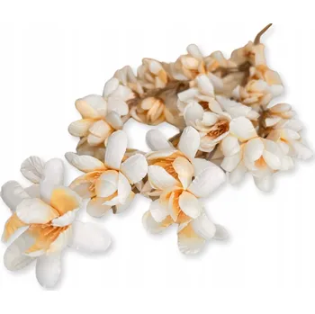 umělá květina UMĚLÁ JARNÍ VĚTEV GAŁĄZKA FREZJI Kremowa Do Vázy K Dekoraci 88 cm