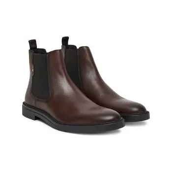 Pracovní obuv Kotníková obuv s elastickým prvkem BOSS Calev 50552527 Hnědá 40