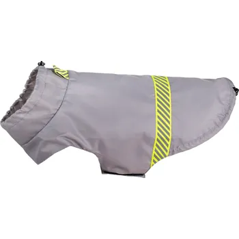 Obleček pro psa Reflexní pláštěnka pro psy GLORIA šedá různé velikosti Rozměr: Rozměr 55 cm - kokršpaněl