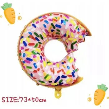 Balónek Fóliový balónek DONUT Kobliha Narozeniny Oslava 67x45cm