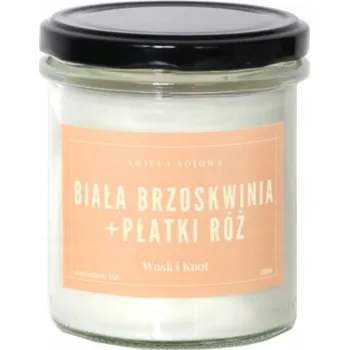 Svíčka Sójová vonná svíčka Havana Rum Vosk i Knot 1 ks