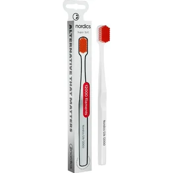 Zubní kartáček Nordics Premium Silk Ultra Soft 12000 White zubní kartáček