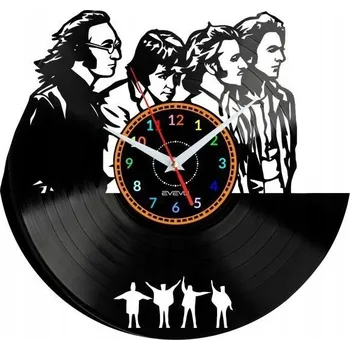 Hodiny Liverpool Rocková Kapela HODINY NÁSTĚNNÉ DEKORATIVNÍ MODERNÍ VINYLOVÁ DESKA