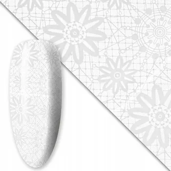 Fólie pro zdobení nehtů WHITE #5