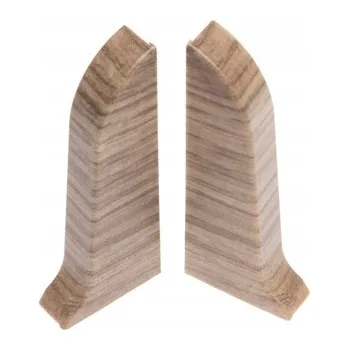 Podlahová lišta Levá koncovka Cezar hliníková 10 x 10, délka 10 cm, Dub Cordoba Mat