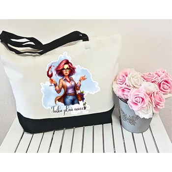 Nákupní taška PERSONALISOVANÁ ČB TAŠKA - TAŠKA PLNÁ OVOCE