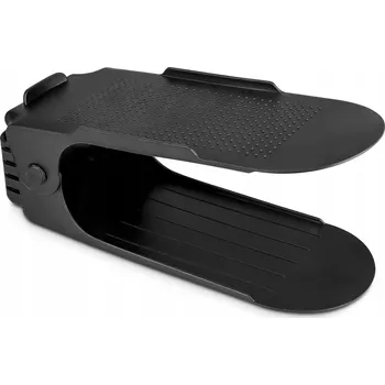 Organizér oblečení Stojan na boty, nastavitelný organizér, police do skříně, předsíně, černý