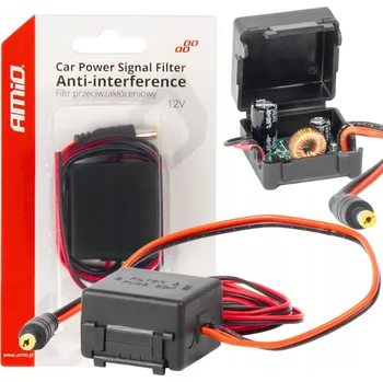 IP kamera Automobilový filtr proti rušení s 12V zástrčkou AMIO-04101