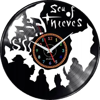 Hodiny SEA OF THIEVES VIDEO NÁSTĚNNÉ HODINY DEKORATIVNÍ MODERNÍ VINYLOVÁ DESKA W