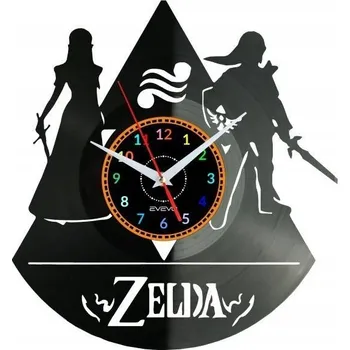 Hodiny Princezna a Princ Video Hra Nástěnné Hodiny Vinylová Deska Moderní Dekorace