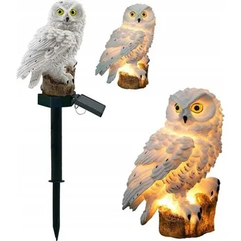 Venkovní osvětlení SOLÁRNÍ ZAHRADNÍ LAMPA SOVA ZAPICHOVACÍ VODĚODOLNÁ