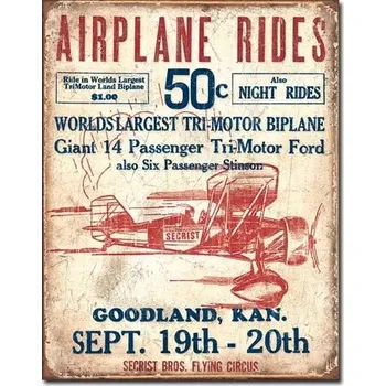 Obraz Kovový plakát plechová cedule Letecký Cirkus