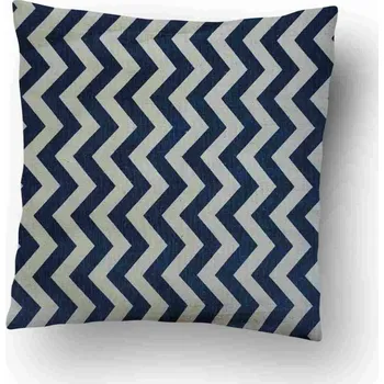 Polštář Povlak na polštářek Geometry modrý 4 - 40x40 cm