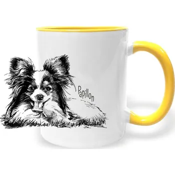 Hrnek - Papillon Barva: Žlutá