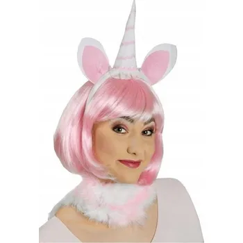 ČELENKA DO VLASŮ JEDNOROŽEC UŠI ROH RŮŽOVÁ