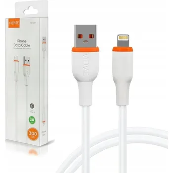 Datový kabel Kabel VIDVIE USB - Apple 30-pin 1 m bílý