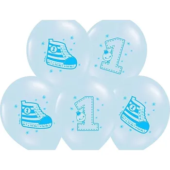 Balónek Latexové balónky ROCZEK botička modré 5 ks