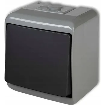 vypínač Jednopólový vypínač Klasik Karlik grafitový 30WHE-1L