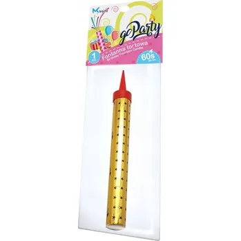 Dortová svíčka Narozeninová svíčka Fontána dort 20cm F20-1 zlatá