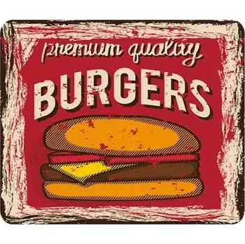 Obraz Plechová cedule Burgers