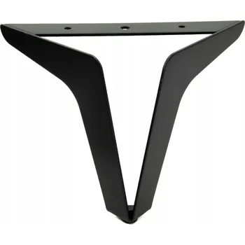 Stolová podnož Nábytková noha Loft černá matná výška 13 cm, nožička k pohovce, komodě