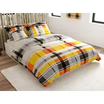 Povlečení z Renforcé bavlny ORANGE KUBE barevné Rozměr povlečení: 70 x 90 cm | 140 x 200 cm